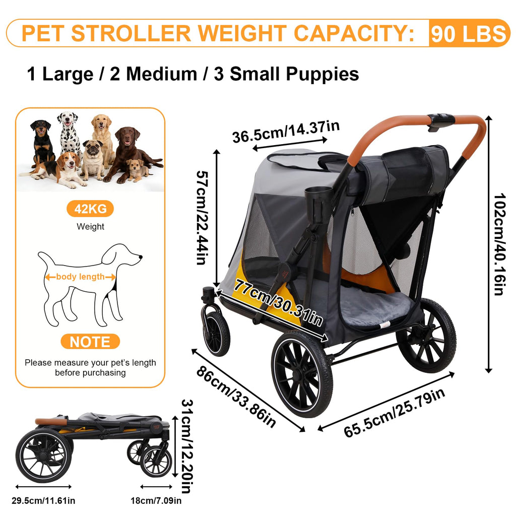 Large Dog Stroller with Dual Entry D115819