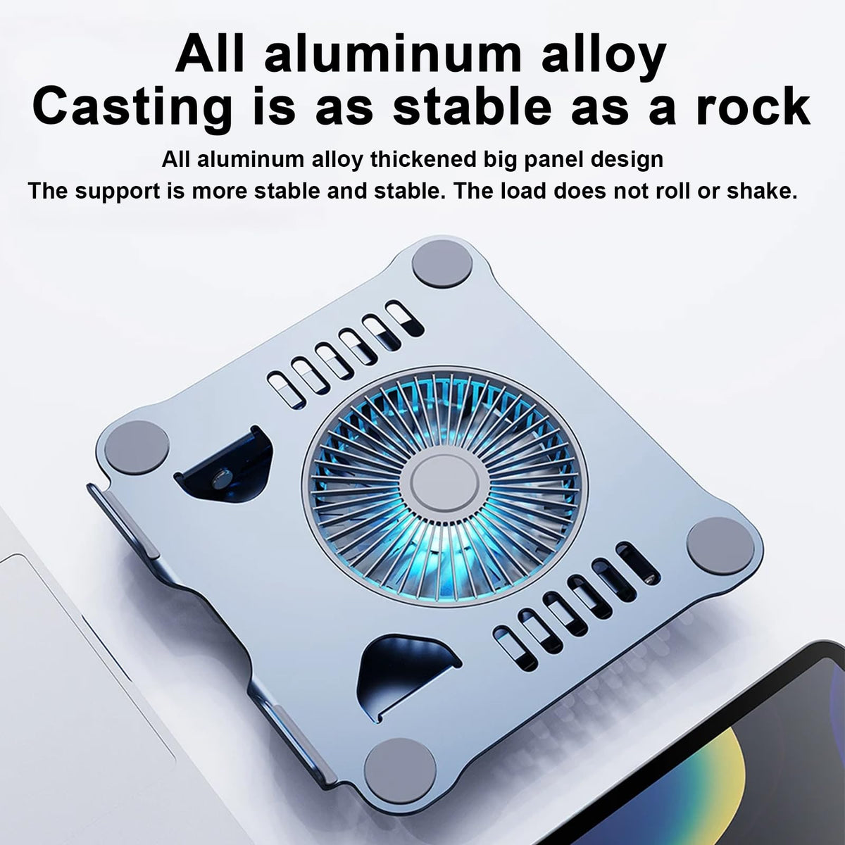 Laptop Cooling Pad Stand Blue & Gray V80654