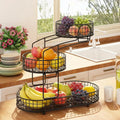 3-Tier Metal Fruit Basket Vegetable Storage Basket A296873