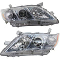 Toyota Camry Headlight 2007 2008 2009 Pair Driver and Passenger Side DOT Certified w/Bulbs D3850