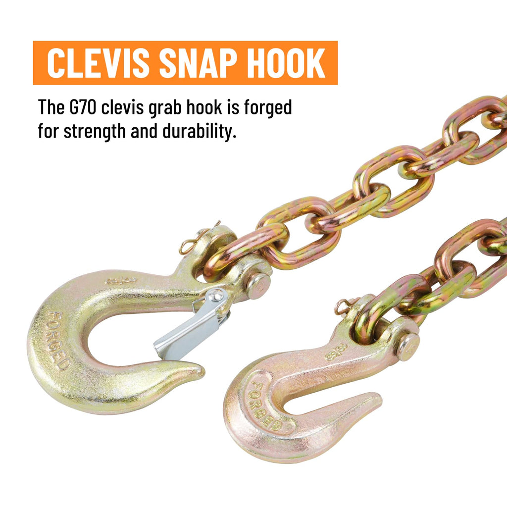 Binder Chain with Clevis Grab Hooks S18190