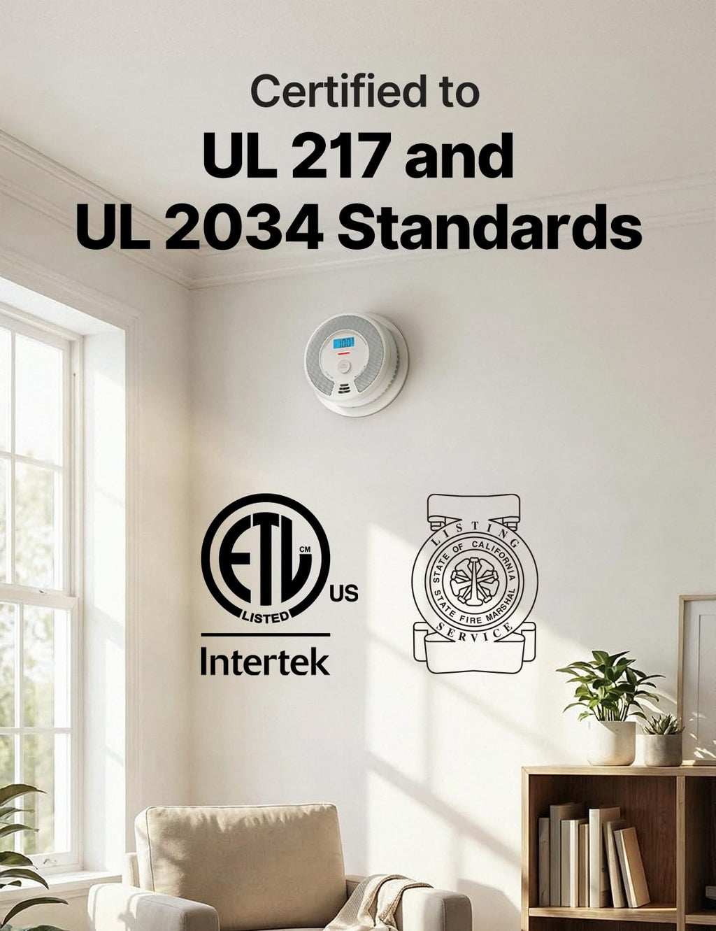 Combination Smoke & CO Alarm, 10-Year Battery, 3-Pack V3082