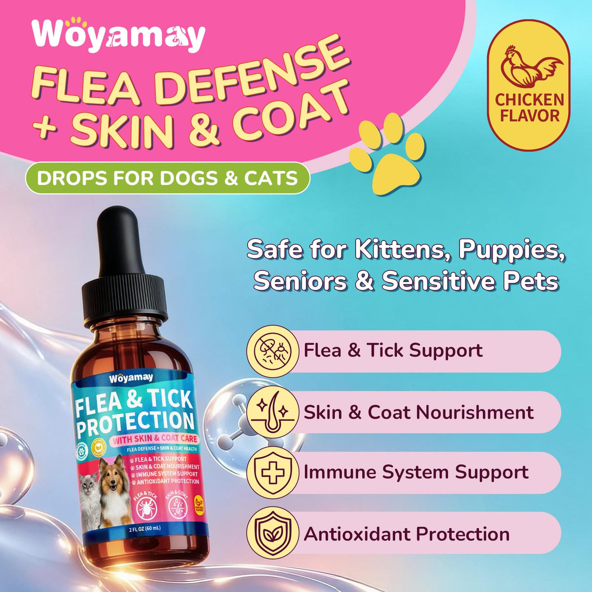 Flea and Tick Prevention for Dogs & Cats N6421