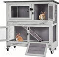 Rabbit Hutch 2 Story Pet House on Wheels K1539