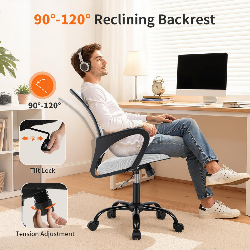 Ergonomic White Mesh Office Chair G25041