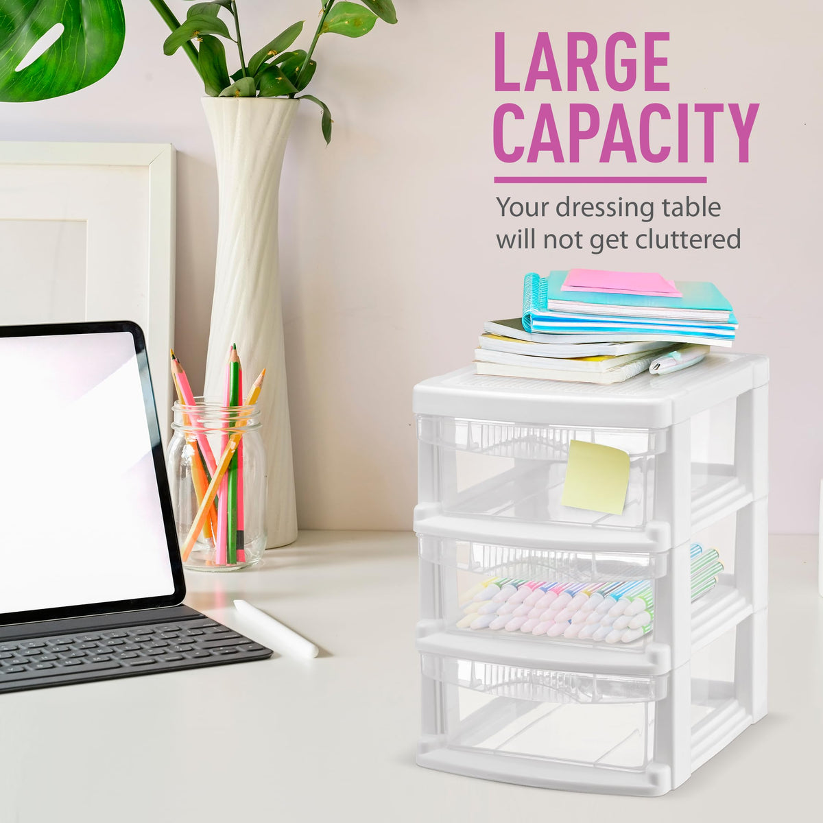 3 Drawer Plastic Storage Unit N5115