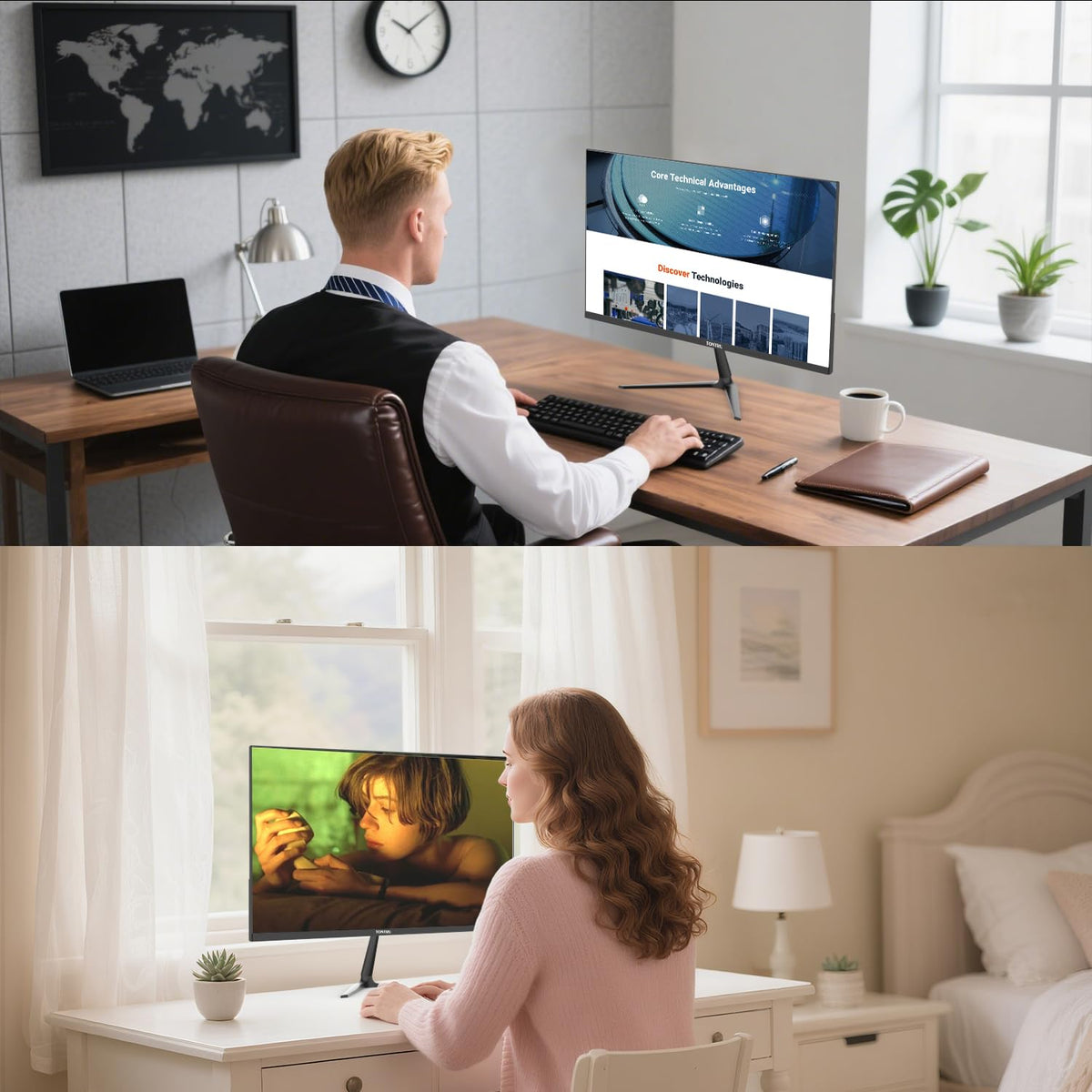 23.8 inch Full HD VA Monitor 75Hz Black S138