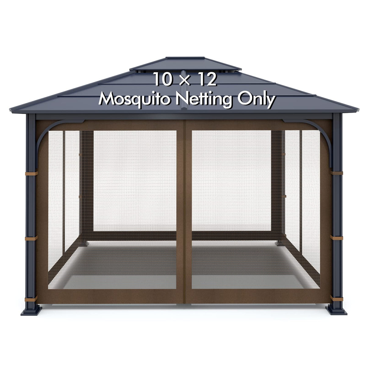 Brown 4-Panel Mosquito Netting V754577