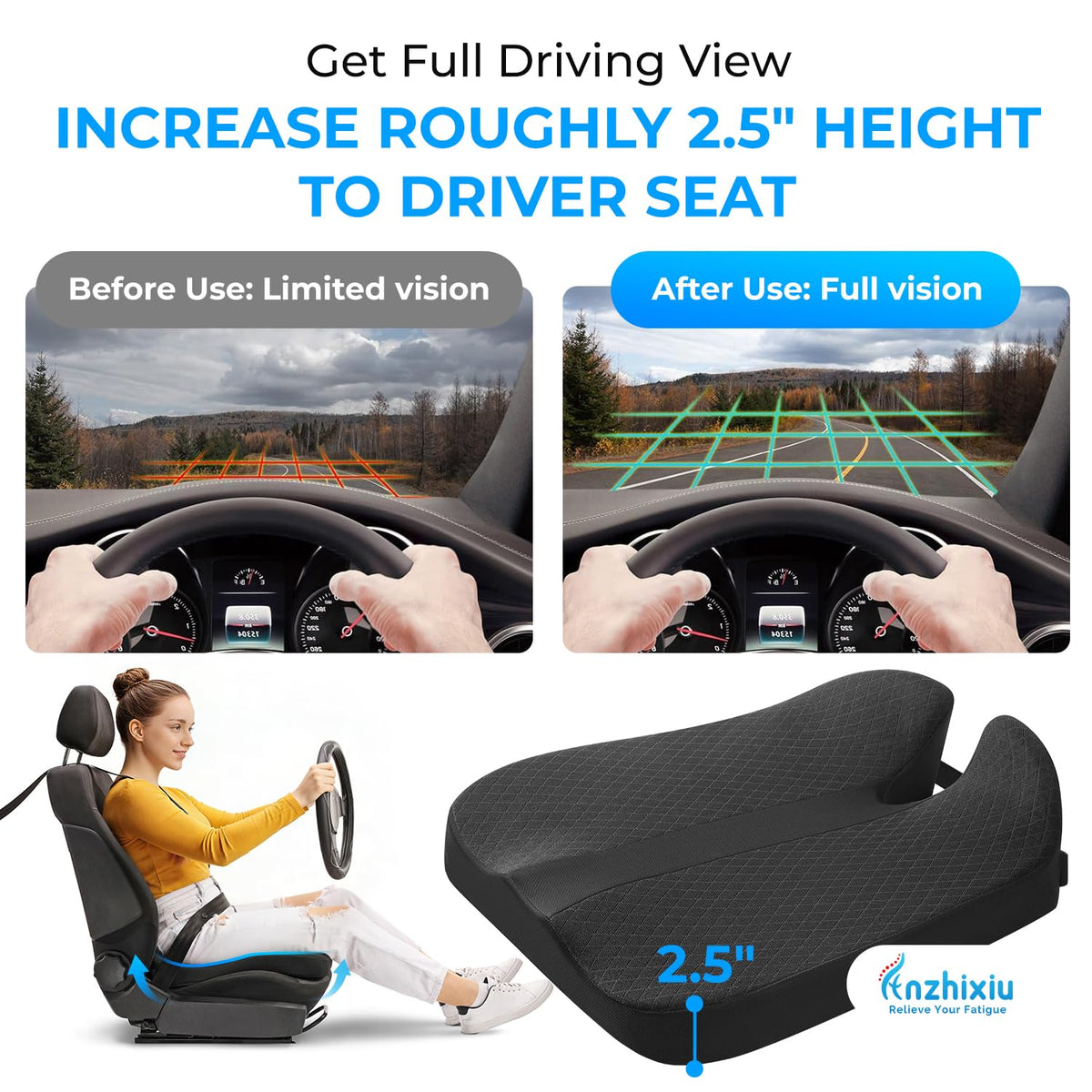 Elevated Car Seat Cushion D26243