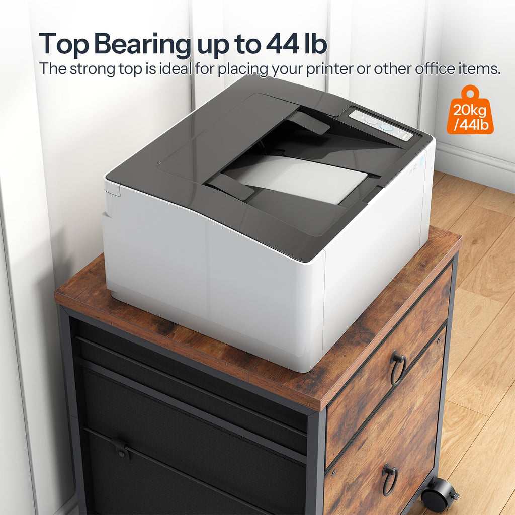 2 Drawer Mobile File Cabinet B582331