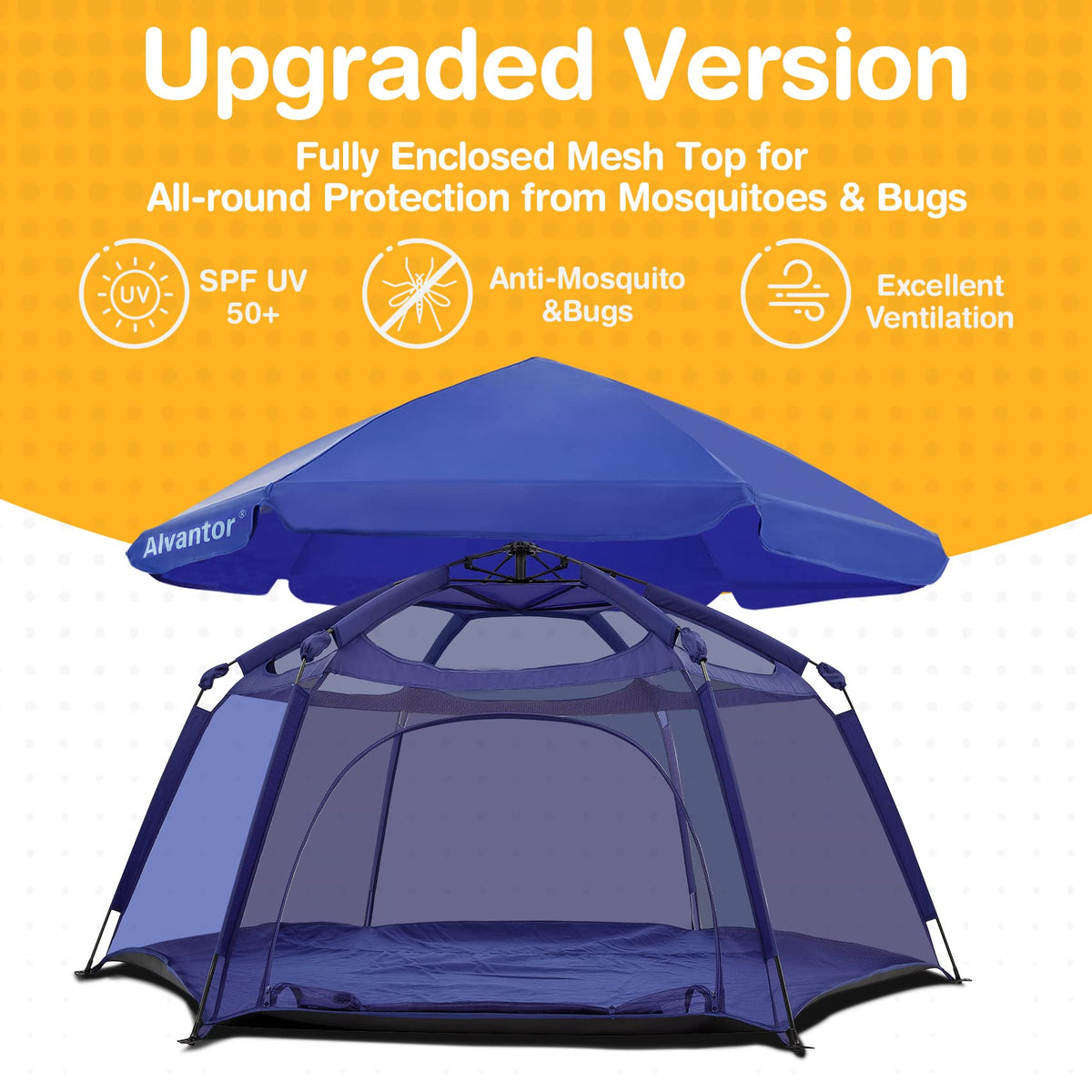 Portable Baby Playpen with Mesh L4358