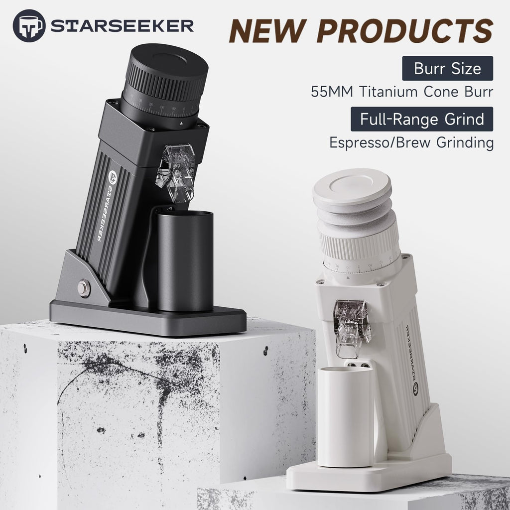 Electric Coffee Grinder with 55mm Titanium Conical Burr Q3612