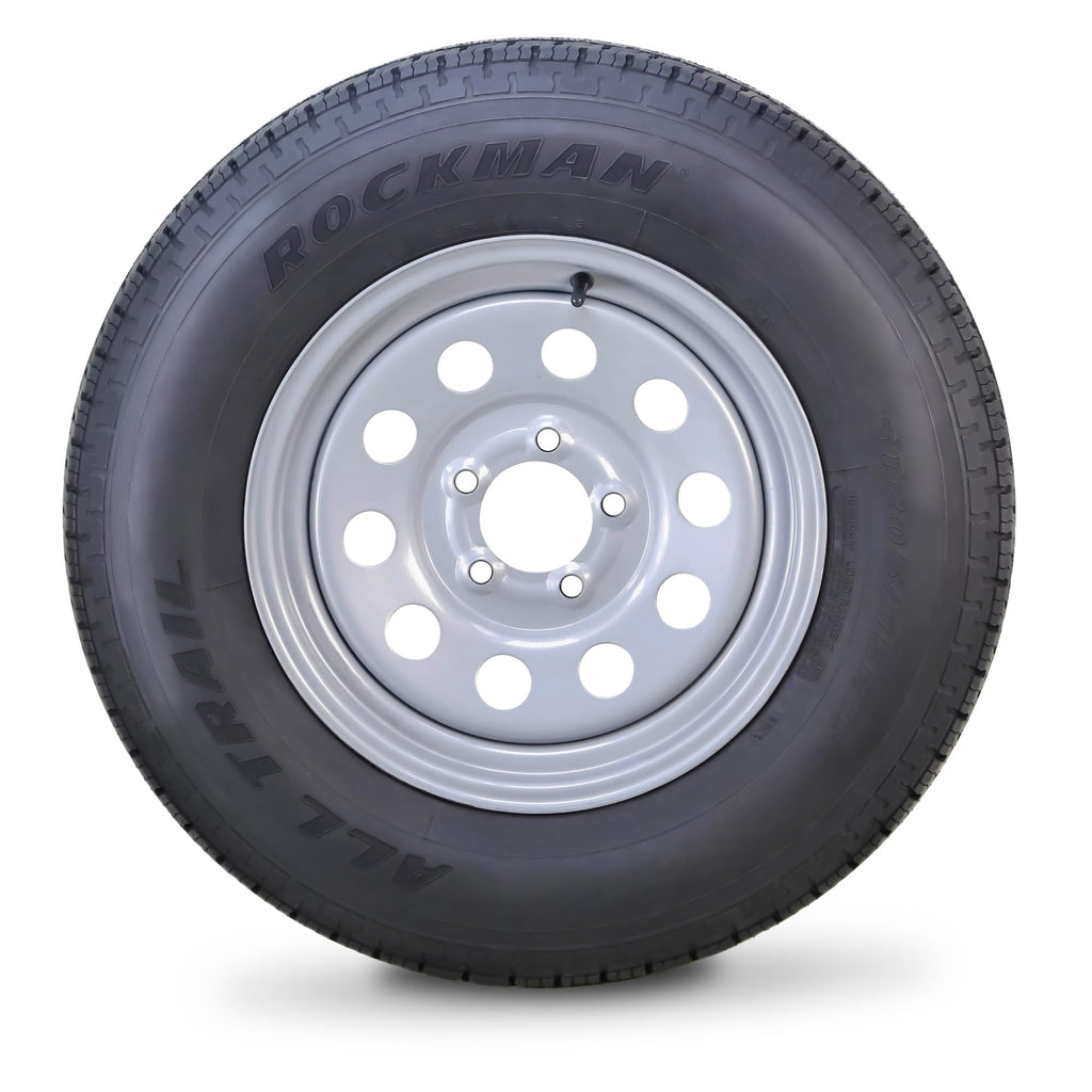 Trailer Tire Wheel ST205/75R15 8-Ply Silver Mod Rim A230804