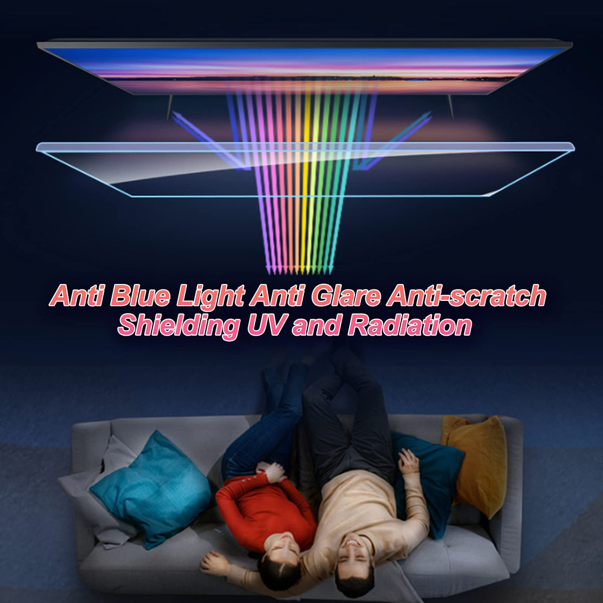 Anti-Glare Screen Protector for 50/55/65 Inch TV O80328