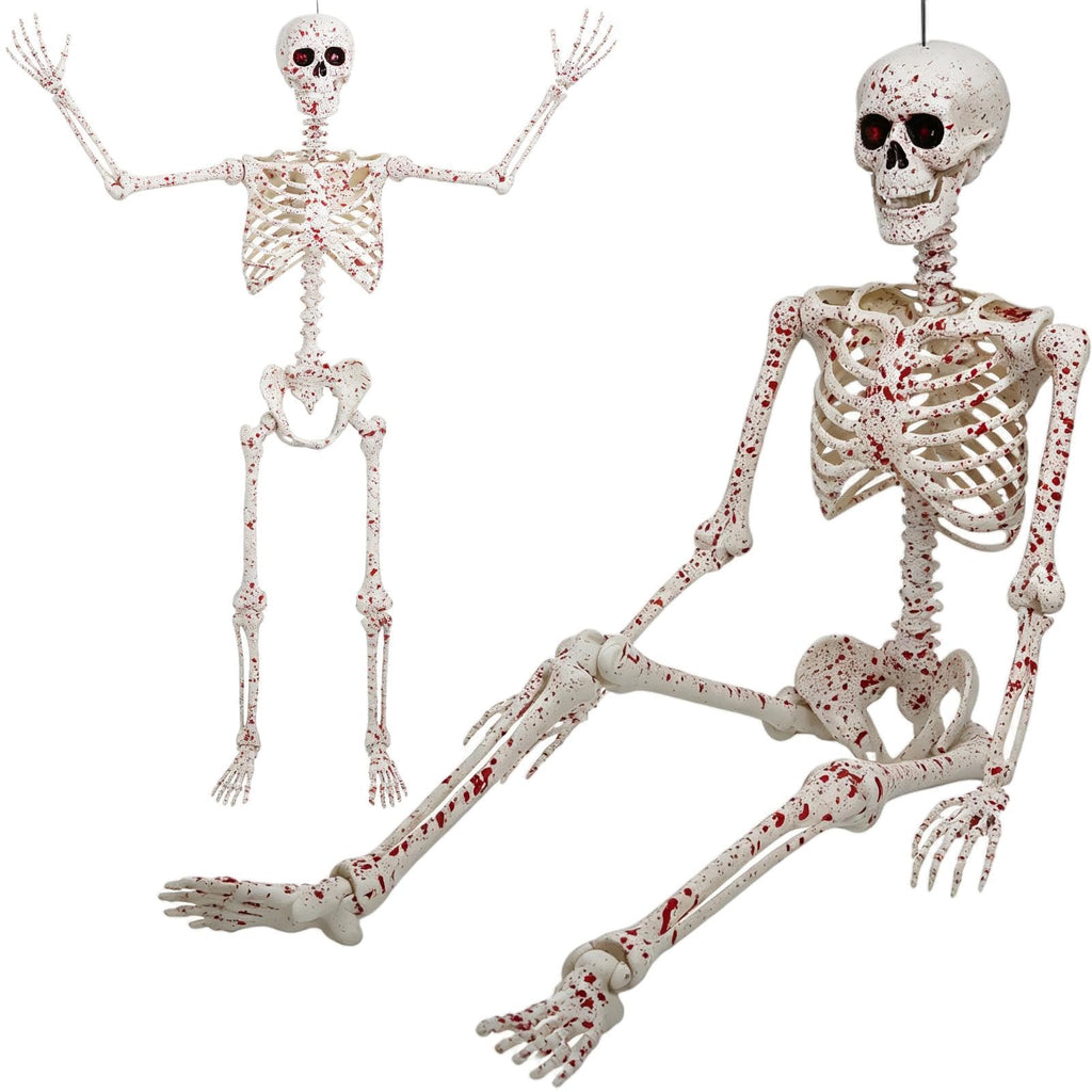 5.4FT Posable Life Size Skeleton Full Body Q592