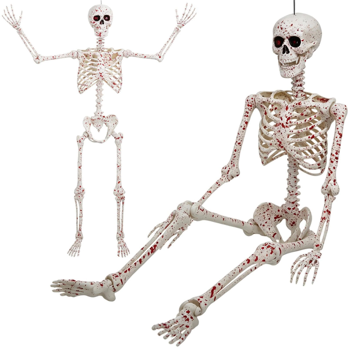 5.4FT Posable Life Size Skeleton Full Body Q592