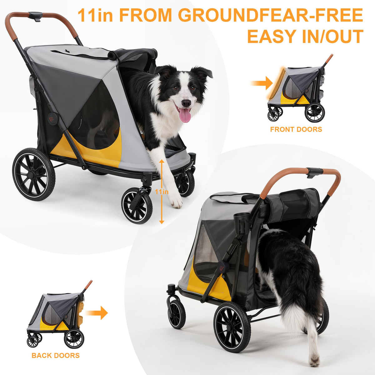 Large Dog Stroller with Dual Entry D115819