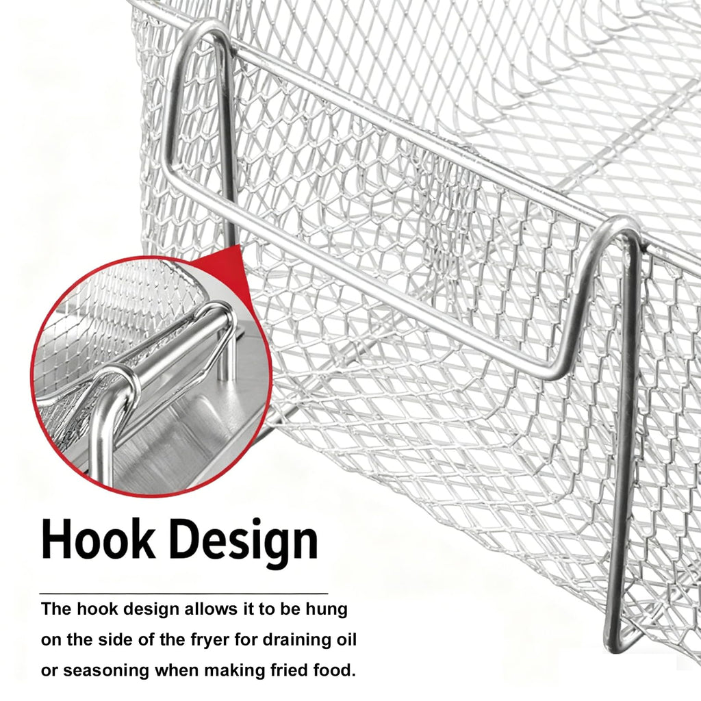 Stainless Steel Fry Basket with Detachable Handle L914214