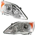 Clear Lens Headlight Assembly Pair Left+Right O9878