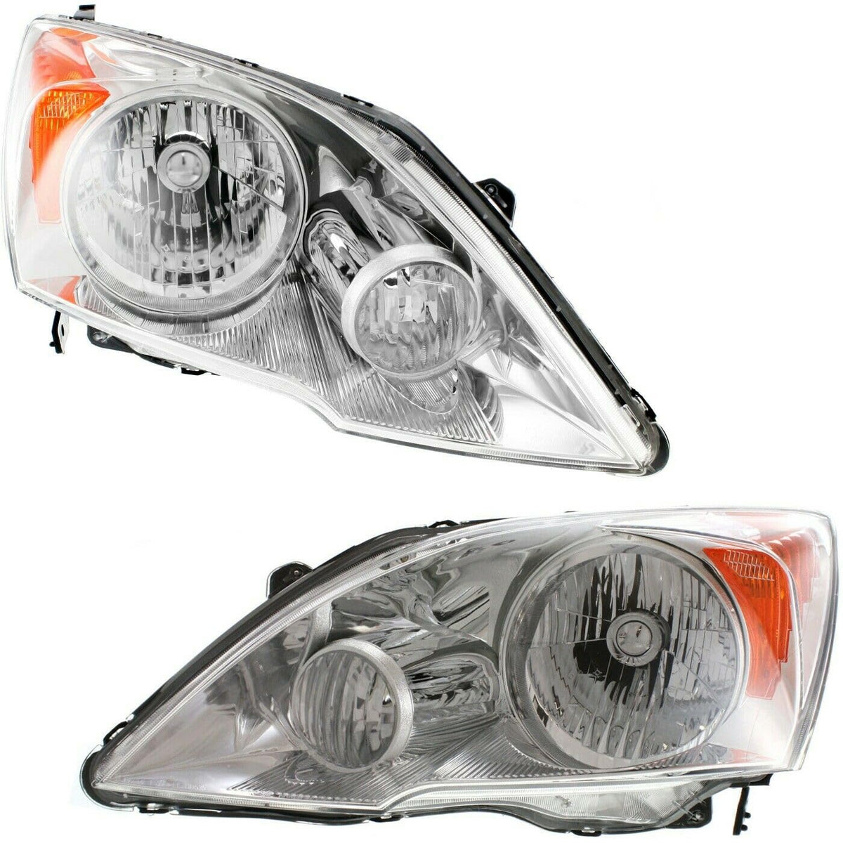 Clear Lens Headlight Assembly Pair Left+Right O9878