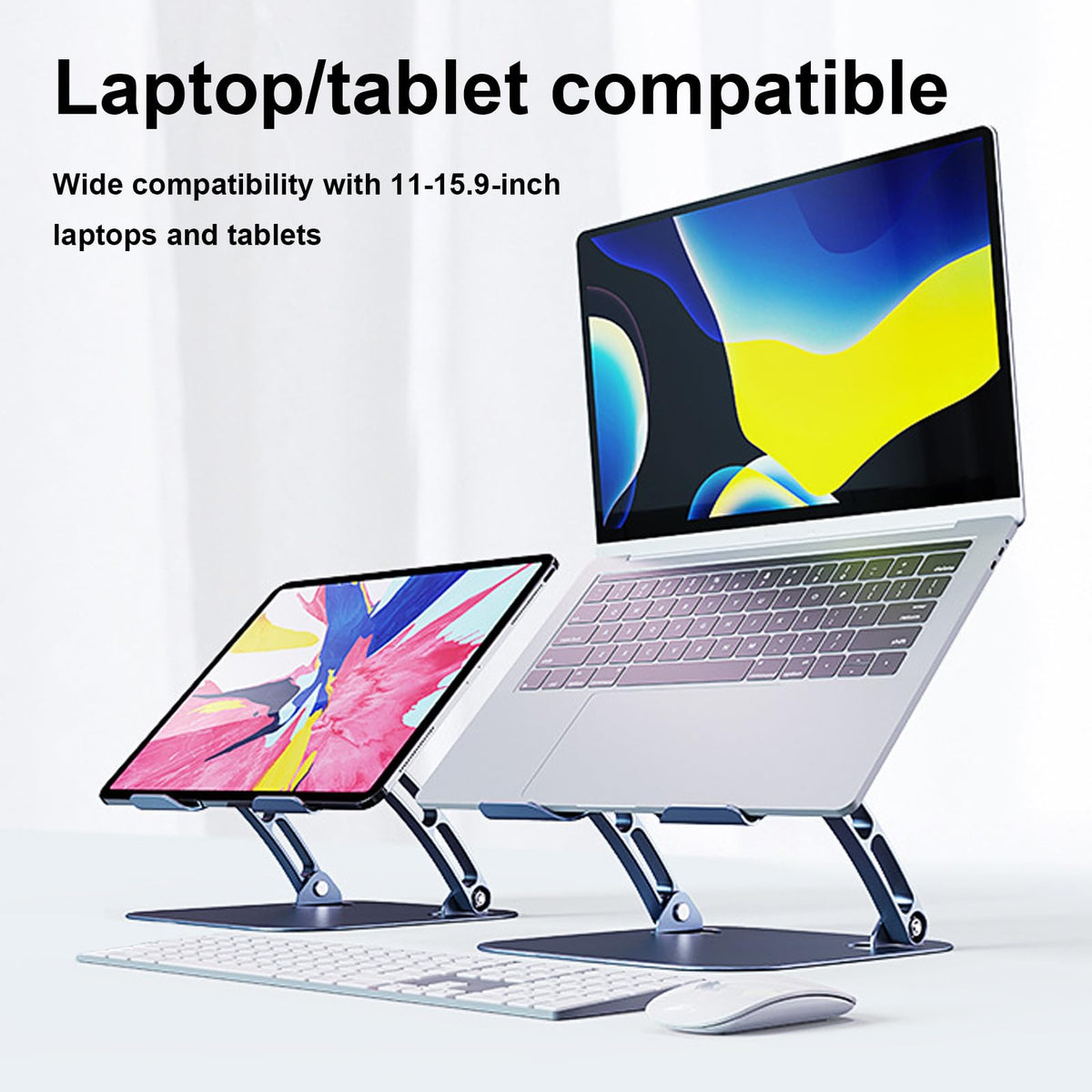 Laptop Cooling Pad Stand Blue & Gray V80654