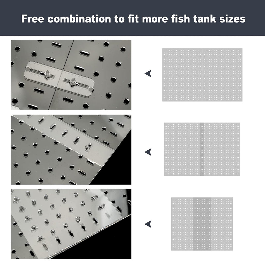 Clear Aquarium Divider with Suction Cups B4418