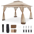 11x11 Pop Up Gazebo with Mosquito Netting R745