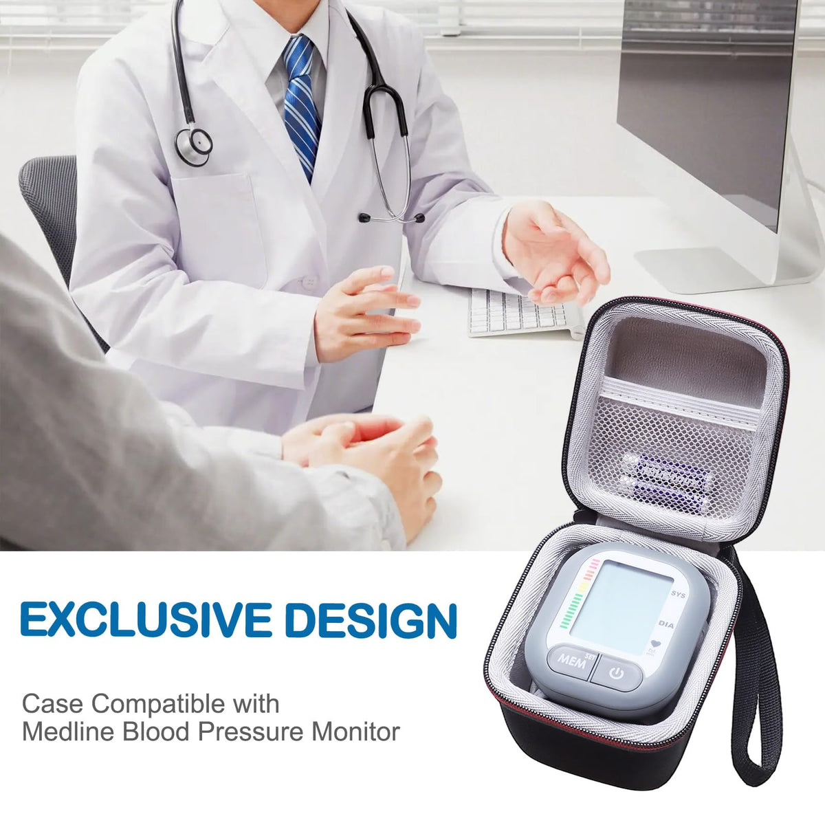 Case Compatible with Digital Wrist Blood Pressure Monitor C283