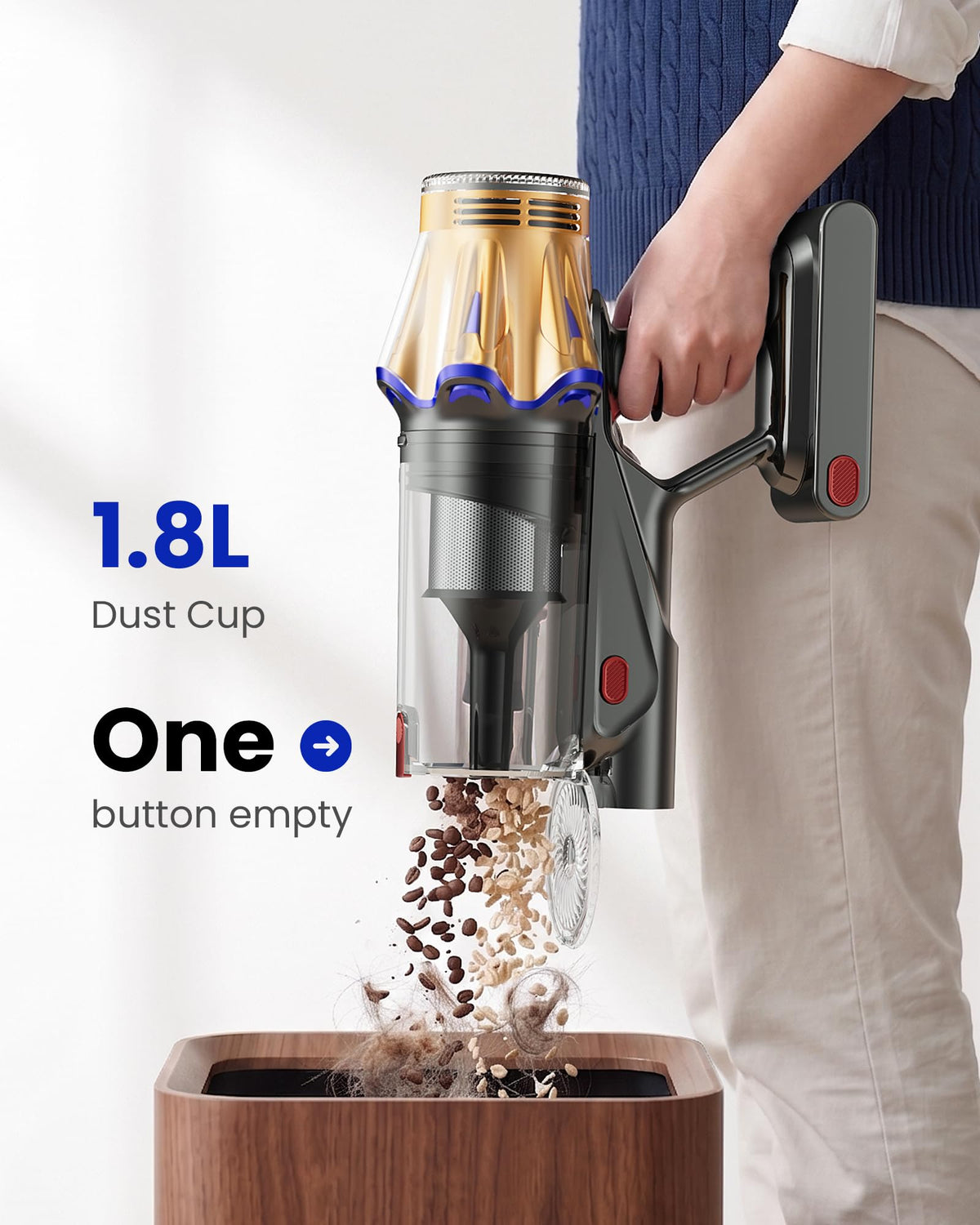 650W 60KPA Cordless Stick Vacuum Cleaner W33802