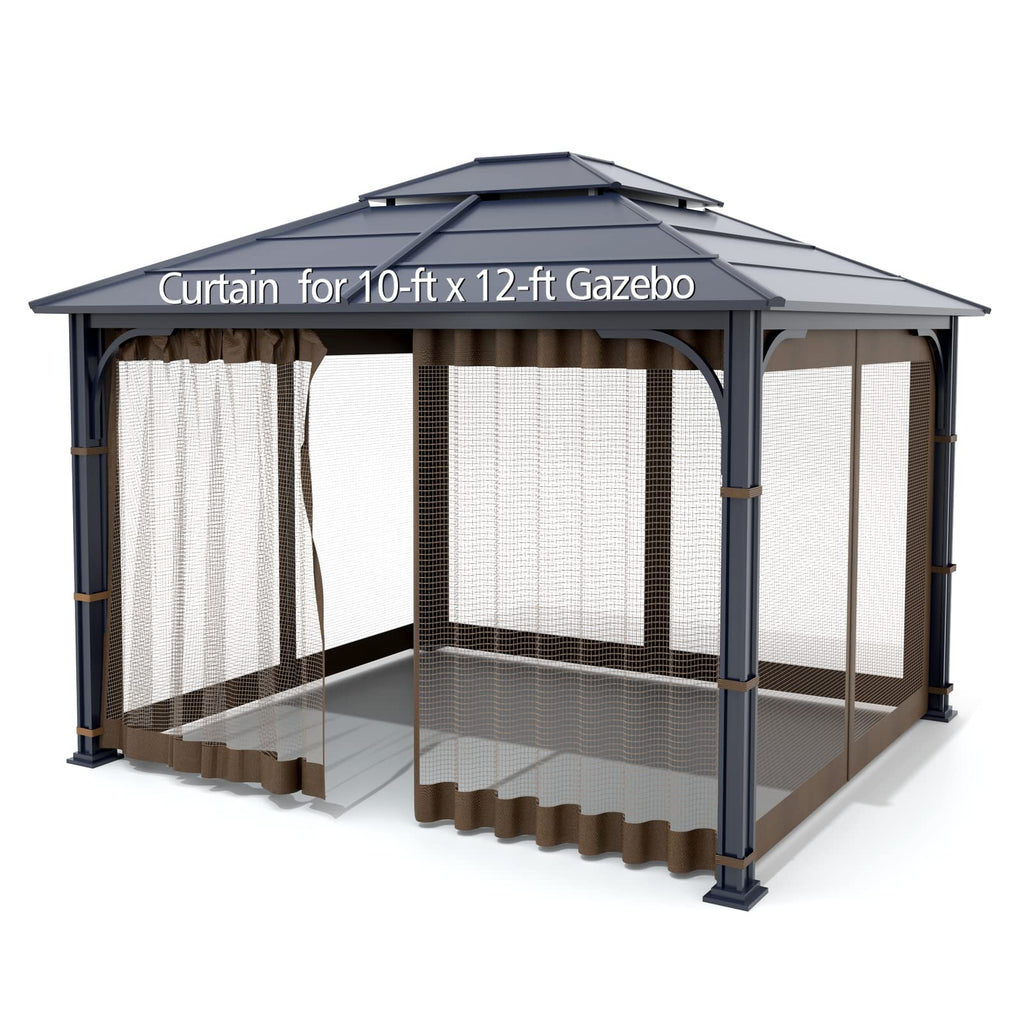 Brown 4-Panel Mosquito Netting V754577