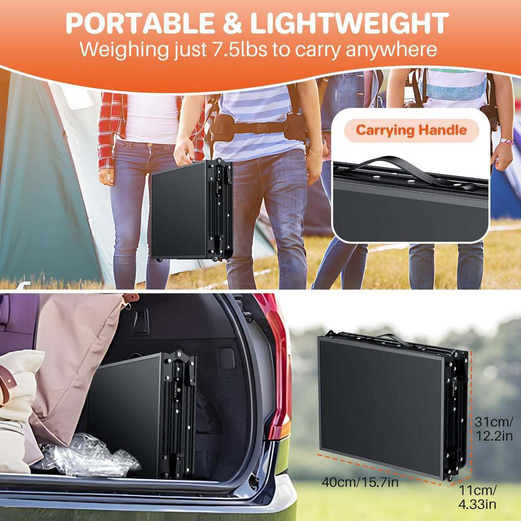 Aluminum Folding Camping Table 3 Height Adjustable J40747