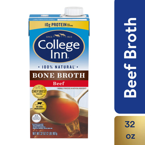 100% Natural Beef Bone Broth 32 fl Ounce Pack of 12 E641
