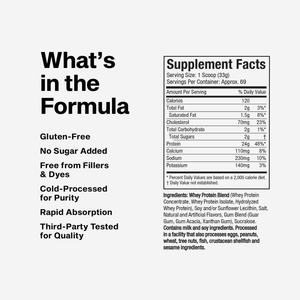 Whey Protein Powder Vanilla Cream 5LB Q322
