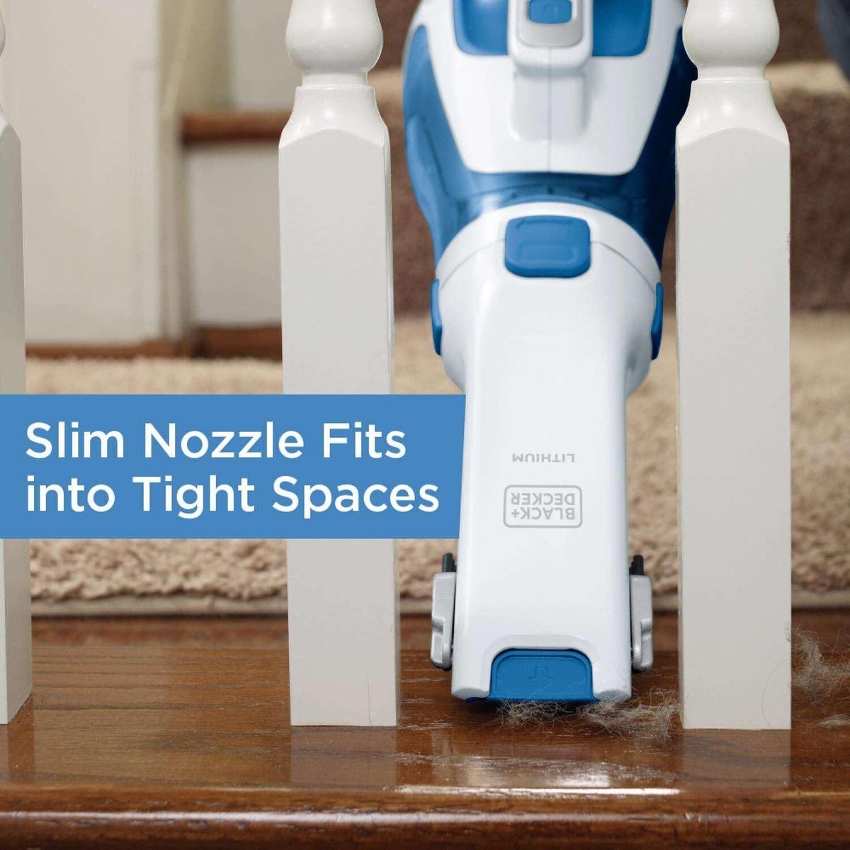 Cordless Handheld Vacuum with Rotating and Extendable Nozzle P930733
