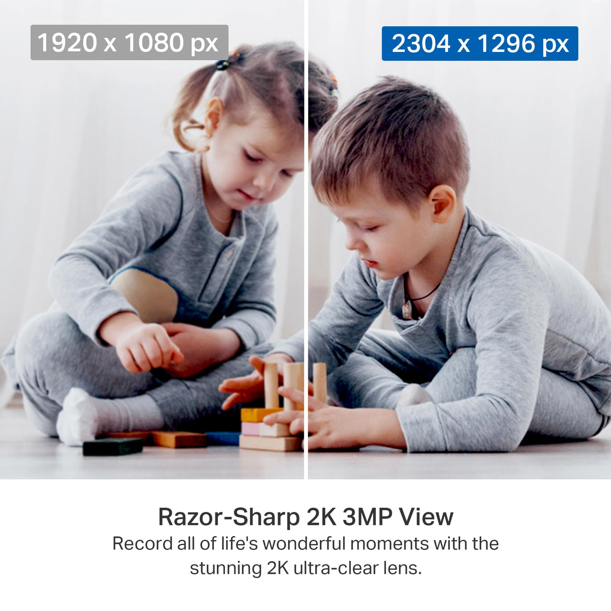2K Pan Tilt Security Camera 2-Pack Y225