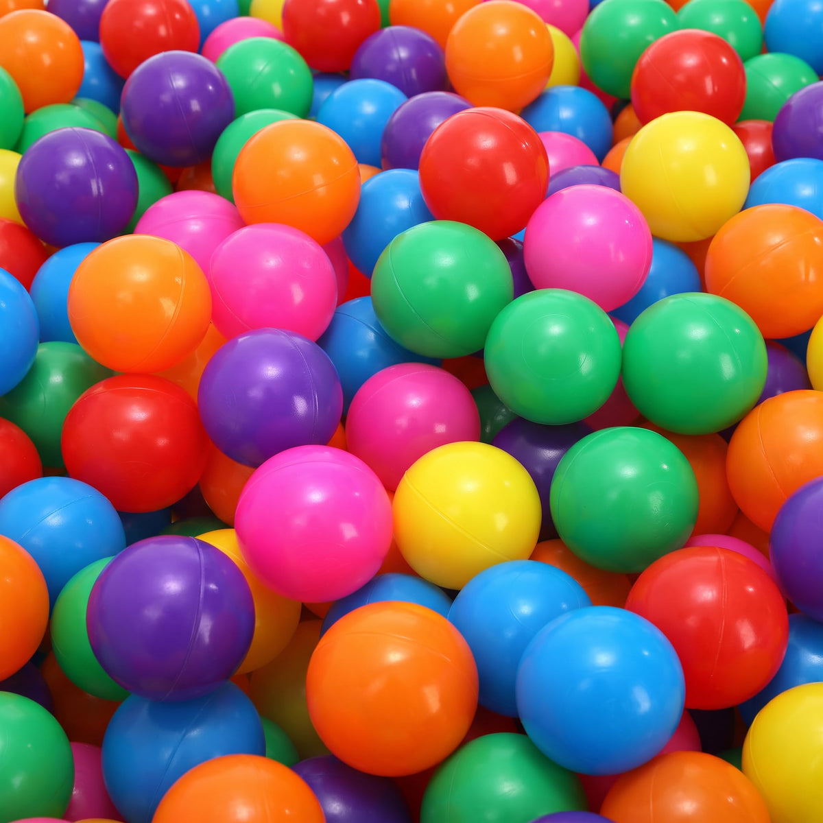 100 Pack 2 Inch Plastic Ball Pit Balls with Storage Bag K5972
