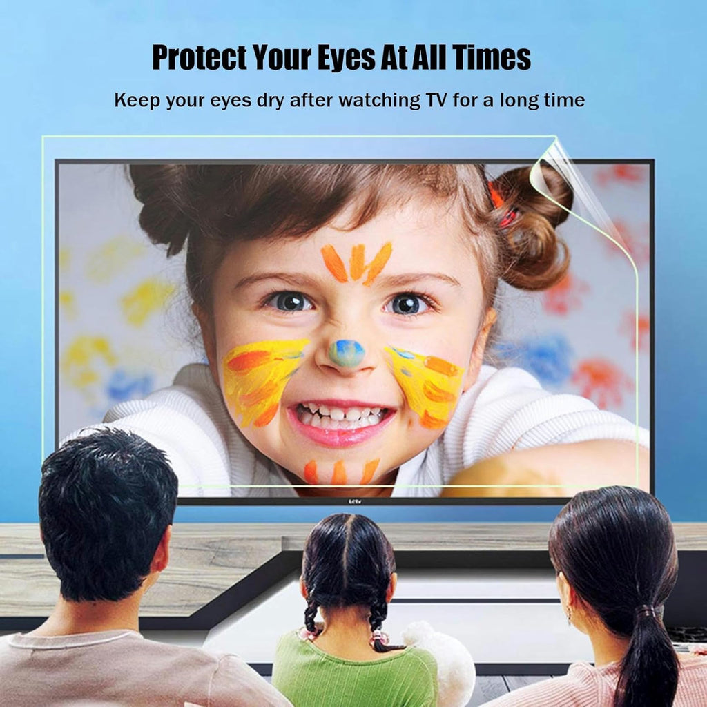 Matte Anti-Glare TV Screen Protector, 32-75 Inch Anti Blue Light Film I667