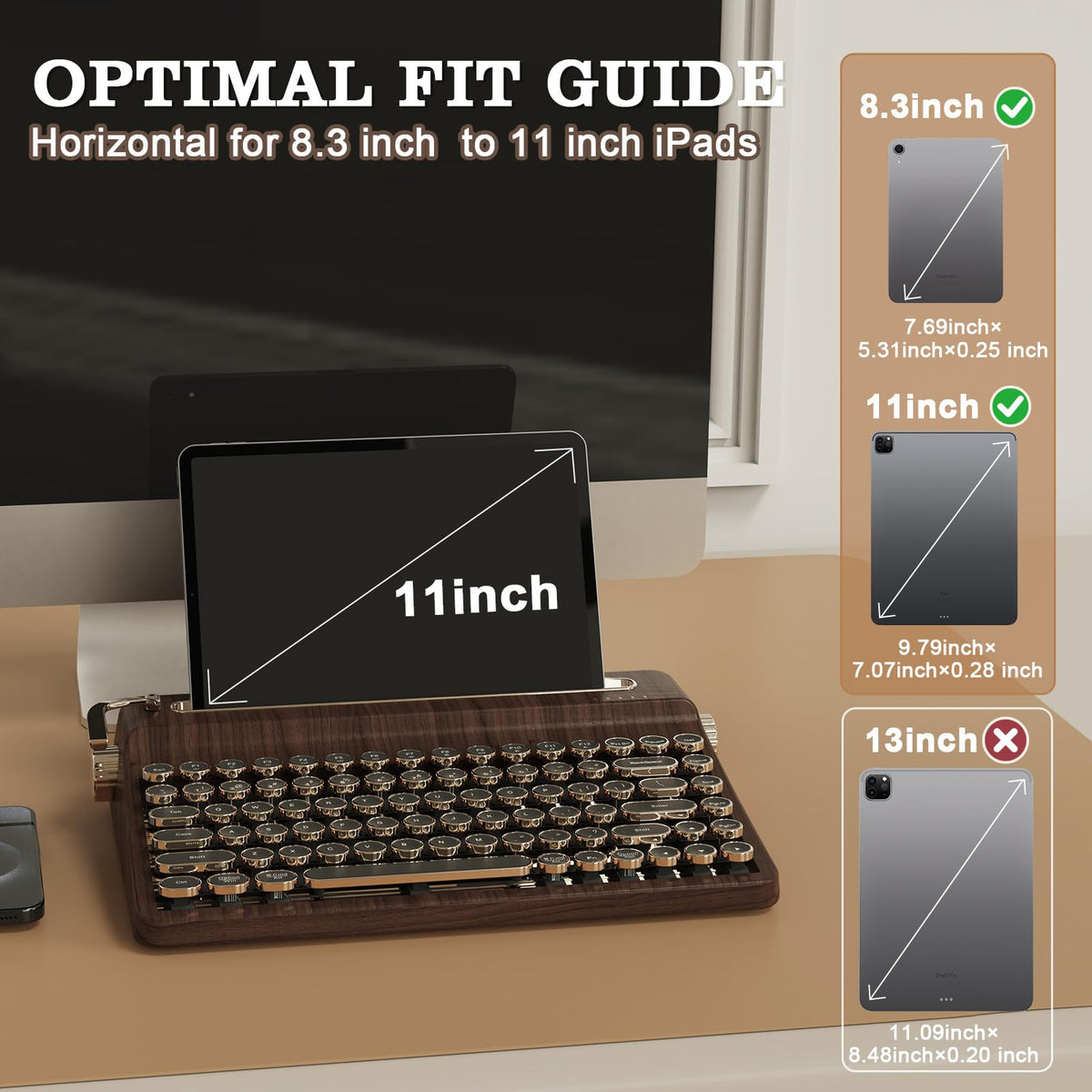 Wood Hot Swap RGB Keyboard Q8071