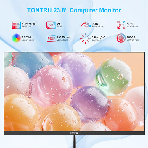 23.8 inch Full HD VA Monitor 75Hz Black S138