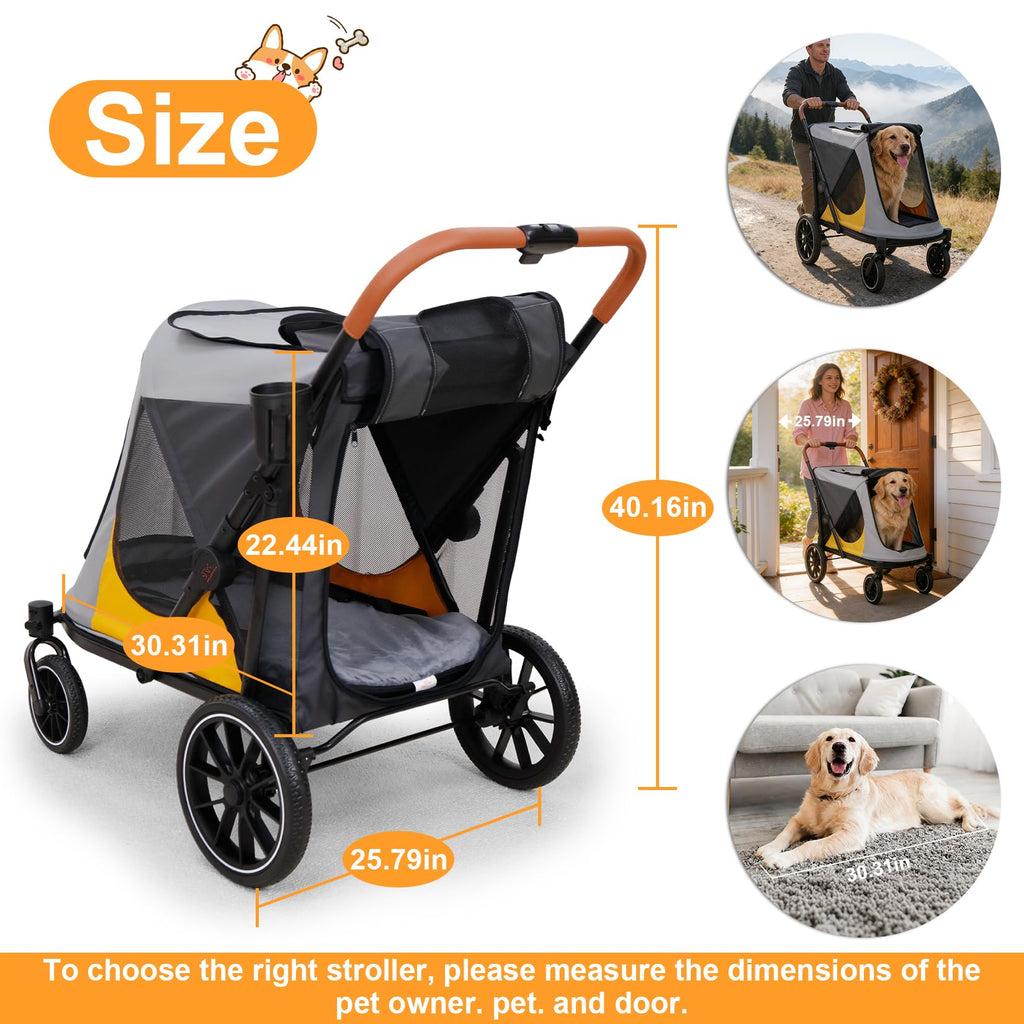 Large Dog Stroller with Dual Entry D115819