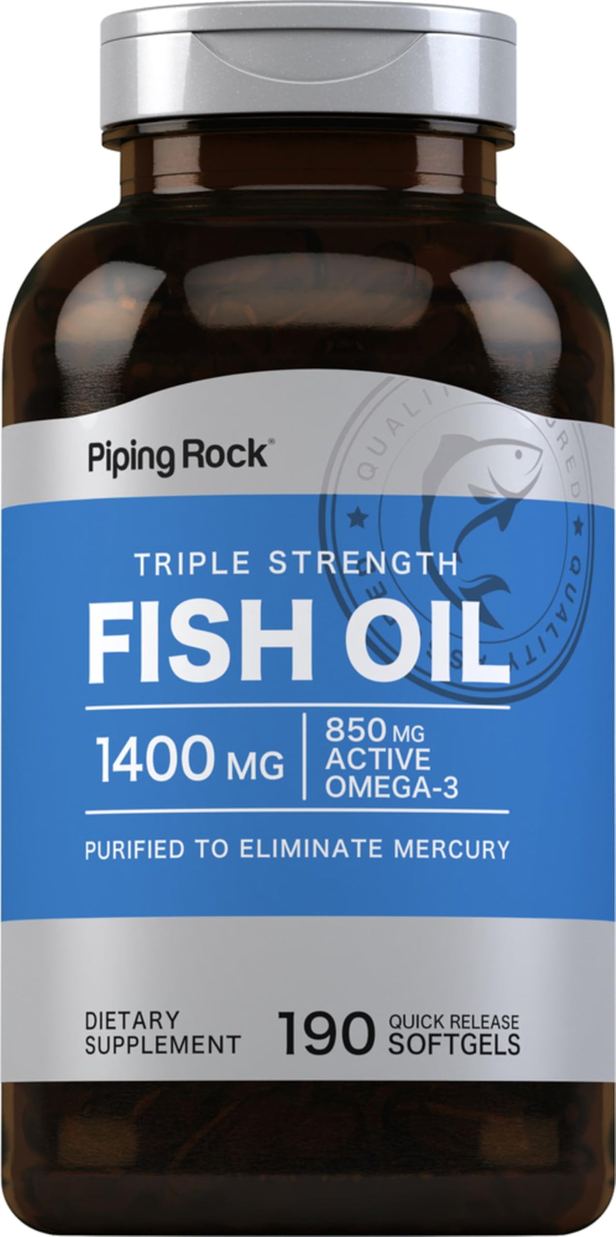 Fish Oil Omega 3 1400 mg 190 Softgels L518