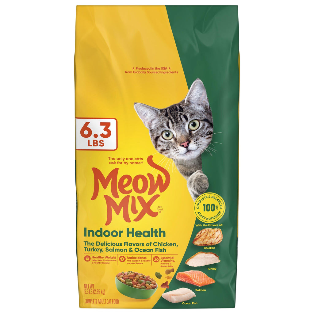 Indoor Health Dry Cat Food 6.3 Pound Bag X8748