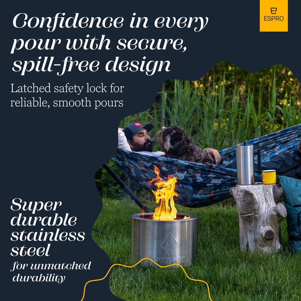 32oz Stainless Steel French Press B664633