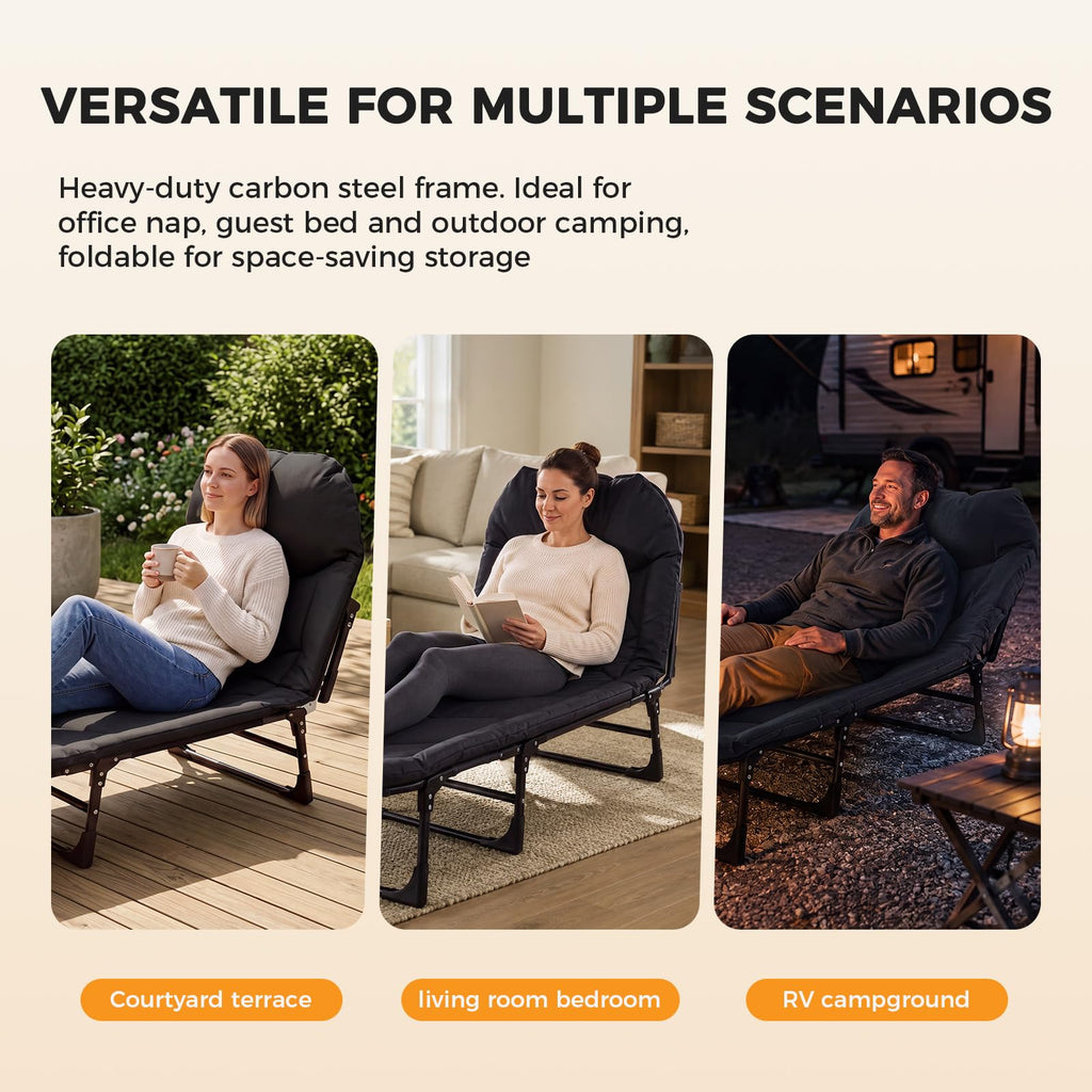Camping Cot with Mattress X92577