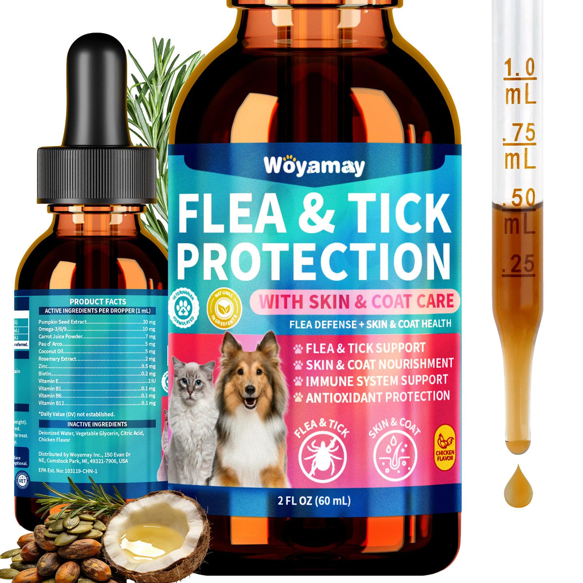 Flea and Tick Prevention for Dogs & Cats N6421
