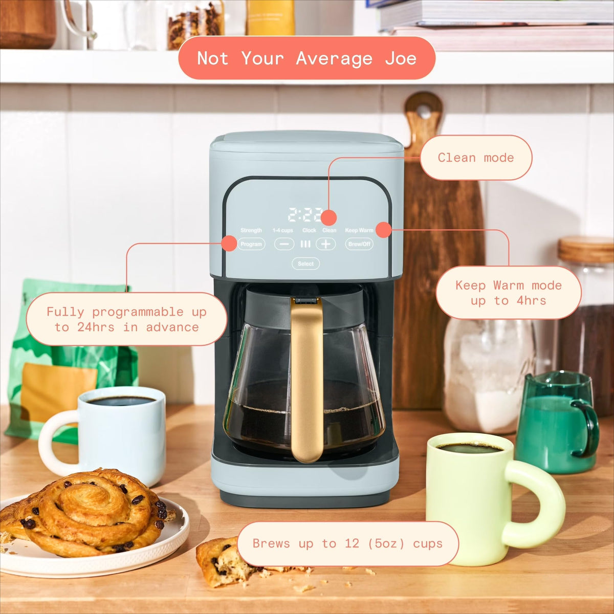 12-Cup Programmable Drip Coffee Maker W970191