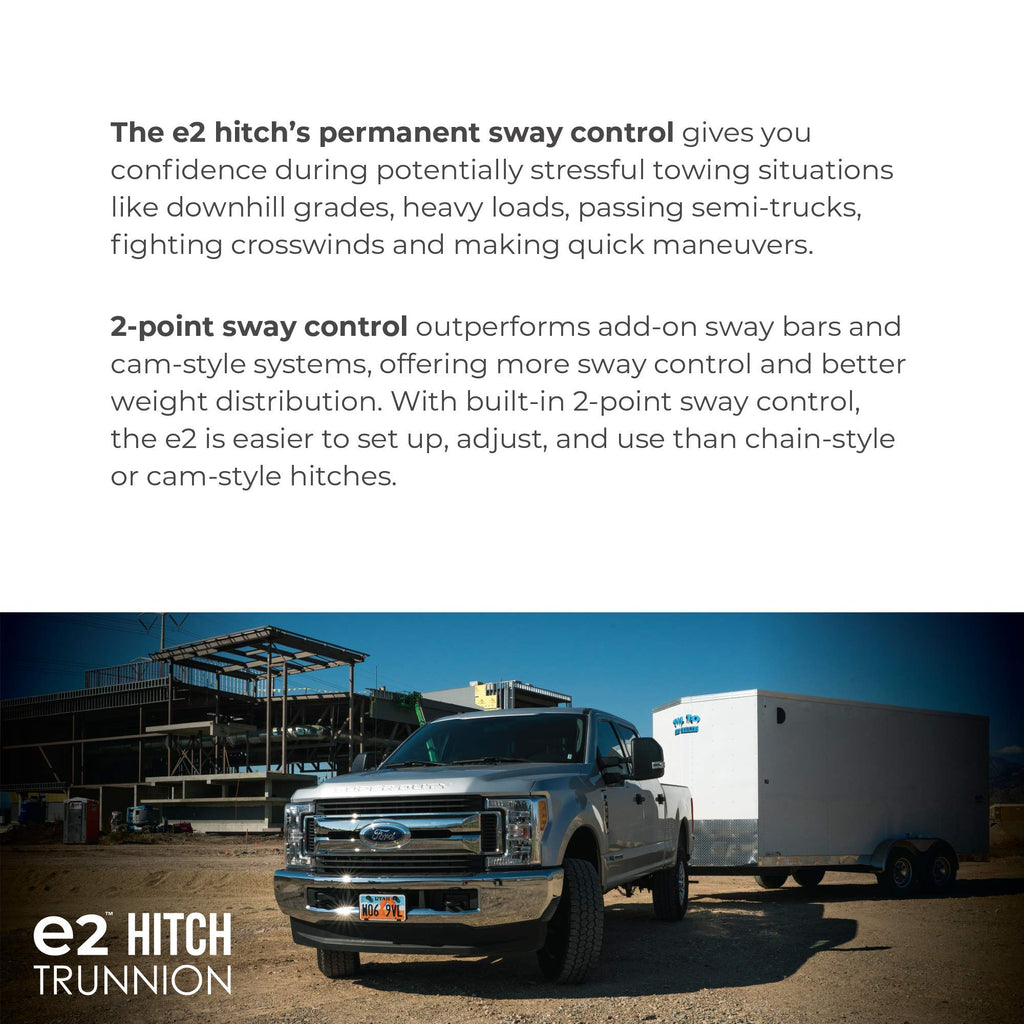 2-Point Sway Control Trunnion Hitch, 10,000 Lbs Trailer Weight Rating S852