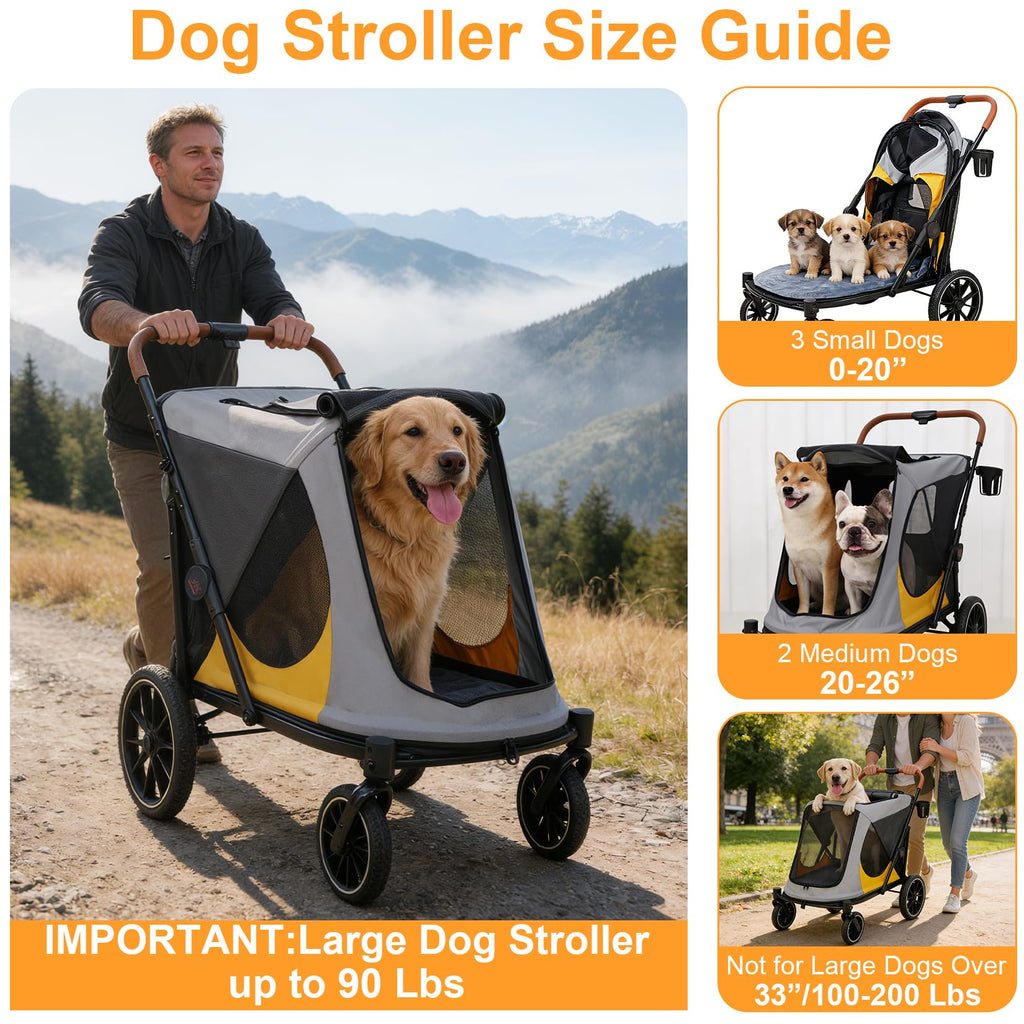 Large Dog Stroller with Dual Entry D115819