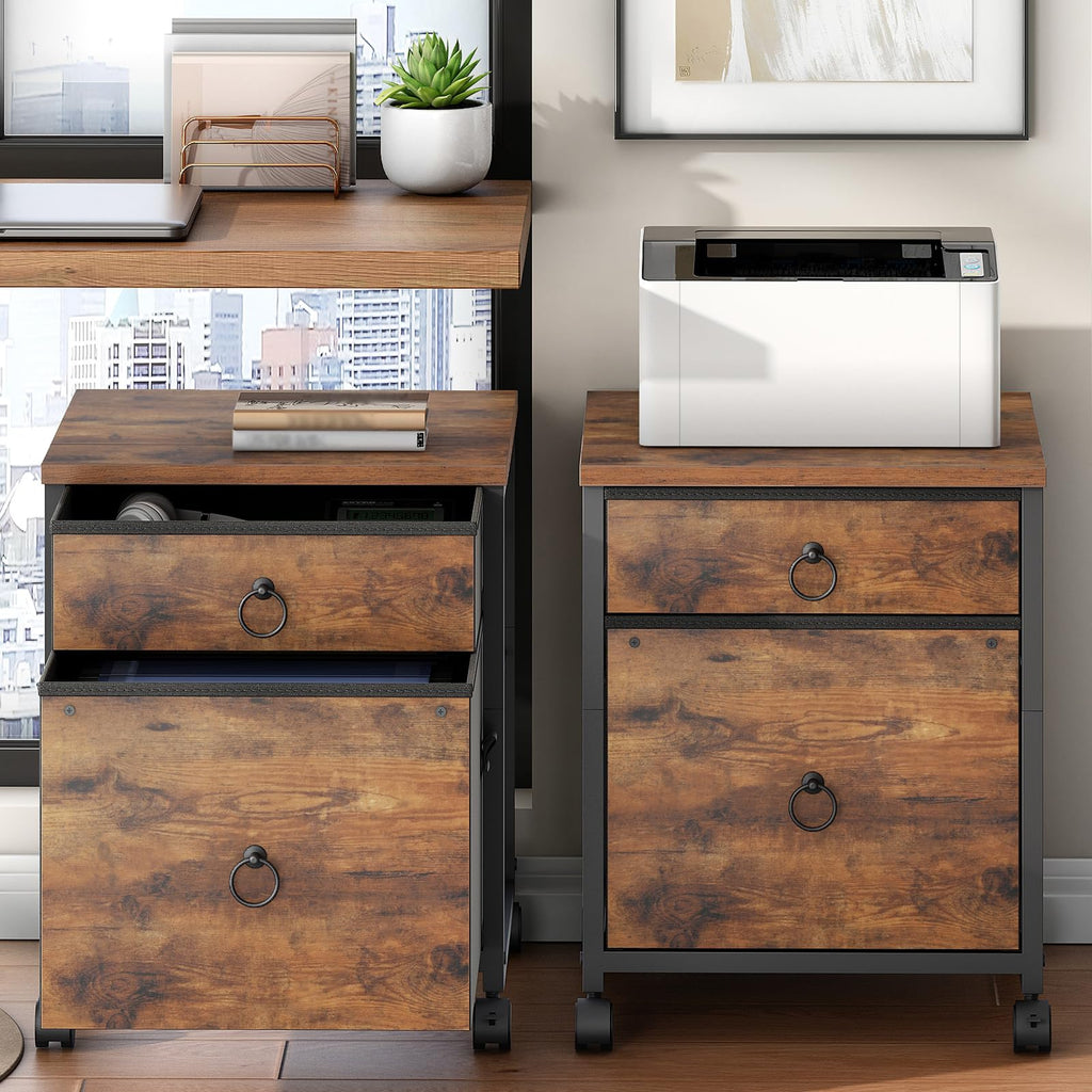 2 Drawer Mobile File Cabinet B582331