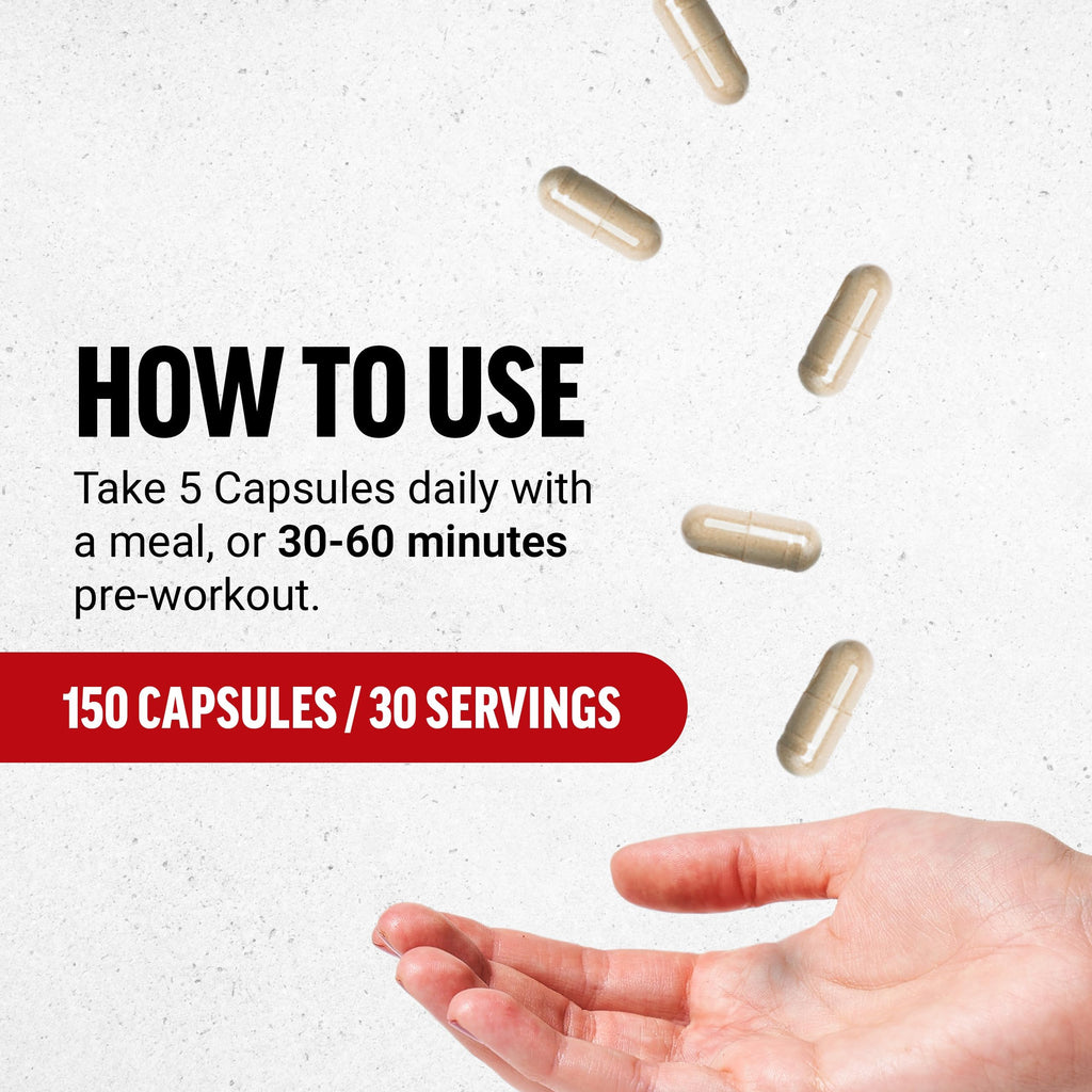 L-Arginine 3000mg Nitric Oxide Supplement 150 Capsules B4551